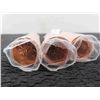 Image 3 : 3 Rolls 2012 Canada Non-metalic Pennies- Last Year