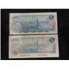 Image 2 : 1 1972 and 1 1979 Canada $5 Bills- Very Nice Condition