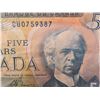 Image 3 : 1 1972 and 1 1979 Canada $5 Bills- Very Nice Condition