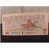 Image 9 : 3 Consective S/N Uncirculated 1986 $2 Bills