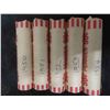 Image 1 : 5 Rolls Canada Pennies 1950,51,52,53,54