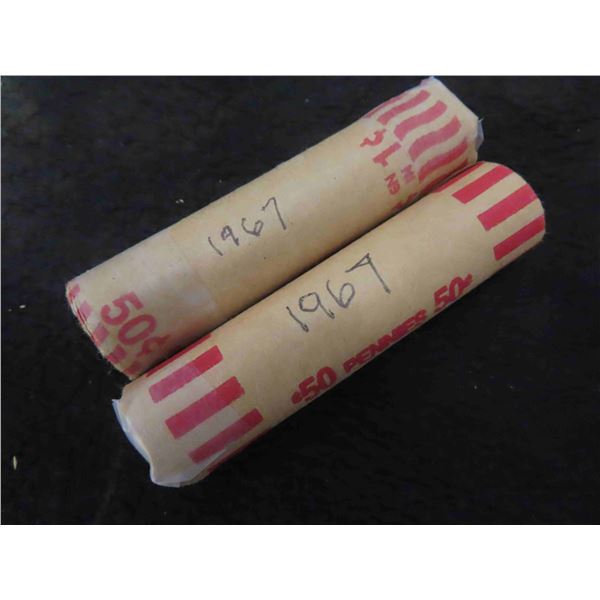 2 Rolls Canada 1967 Pennies