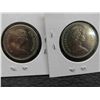 Image 2 : (2) Canadian 50 Cent Coins 1970,1978