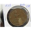 Image 4 : (4) Coins USA 1938 Penny, 1939 Great Britian, 1 cent 