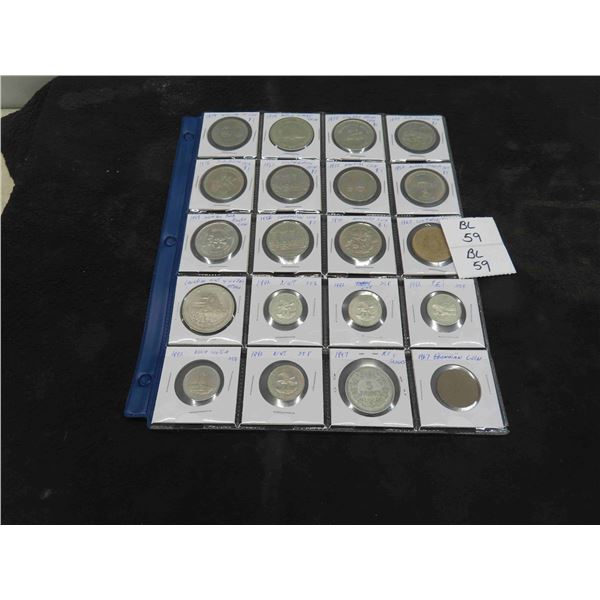 (20) Canadian Coins , Quarter,Dollar, Other