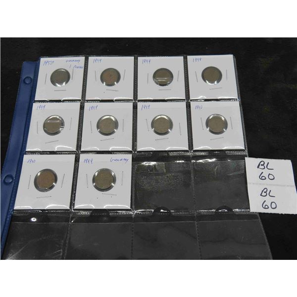(10) Germany Coins 1940's -1950