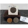Image 1 : (3) British Coins 1957 Two Shilling, 1815 and 1964 