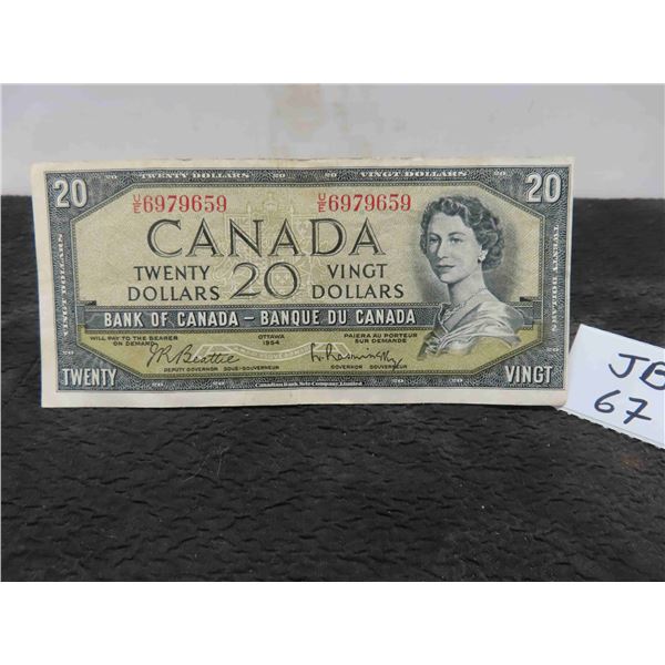 Canadian 1954 $20 Bill