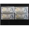 Image 3 : (4) Crisp Canadian 1973 $1 Bill With Consecutive 