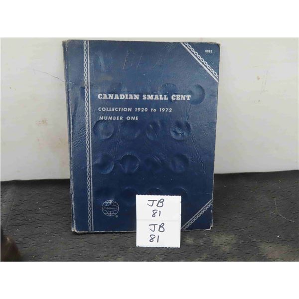 Canadian Small Cents Collection 1920-1972 Complete