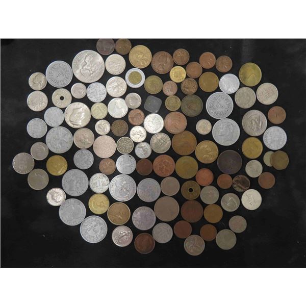 100 Vintage Coins Canada, USA and World