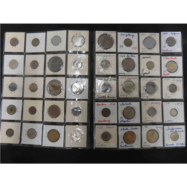 40 Very Old World Coins Germany, Norway, France, 