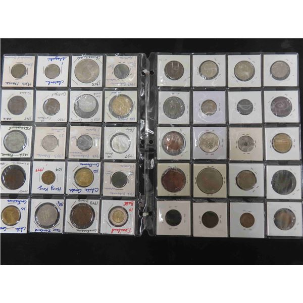 40 Assorted Older Coins Italy, Australia, India ect