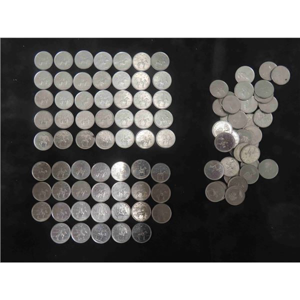 100 RCMP 1973 Canada Quarters