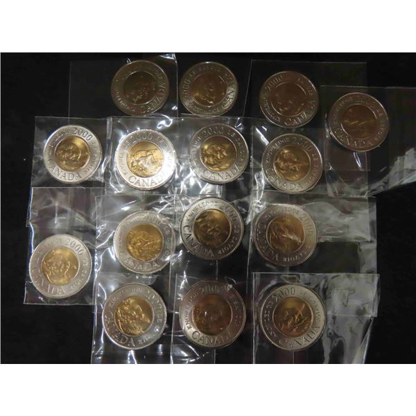 15 Uncirculated Canada Knowledge Toonie