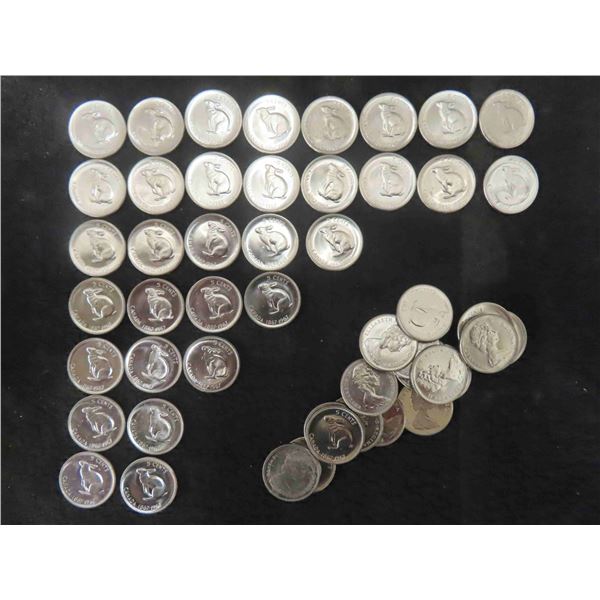 50 Uncirculated 1967 Canada Rabbit Nickels