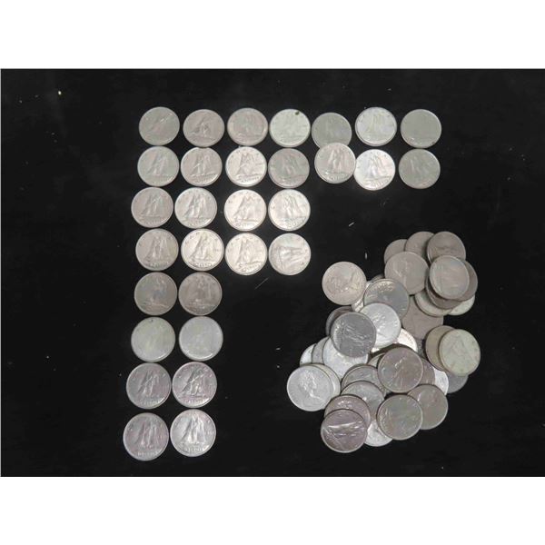 72 Canadian 1968 Dimes