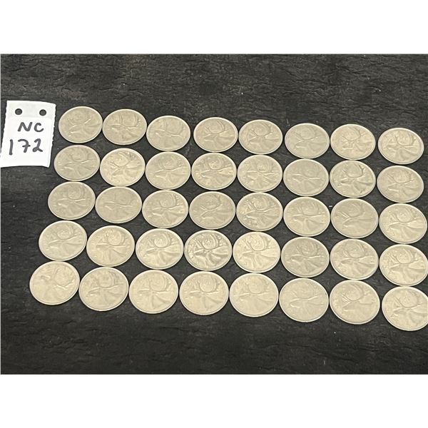 40 Canadian 1969 Quarters