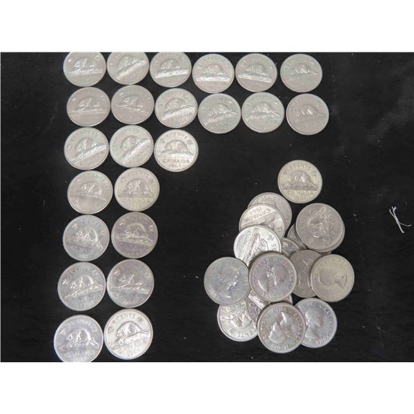 39 Canadian 2964 Nickels