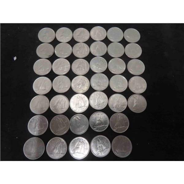 40 Canadian 1974-1979 Dimes