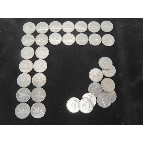 34 Canadian 1962 Nickels