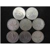 Image 1 : 8 Canadian and USA Quarters 1959,60,60,63,
