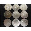 Image 1 : 9 USA Dimes 1947,49,59,61,63,65,67,1969