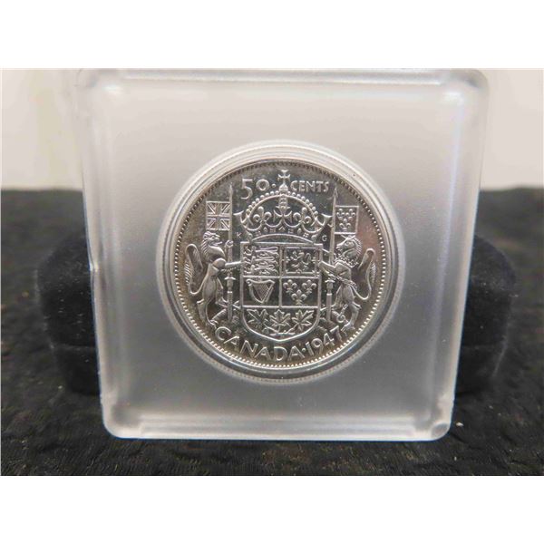 Canadian 1947 50 Cent Coin 