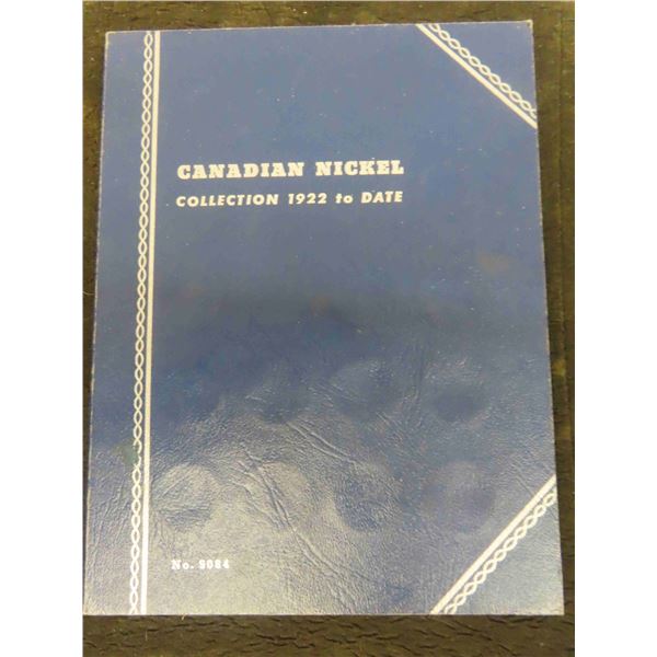 Canadain Nickel Collection Album 1922-48