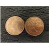 Image 2 : 11 Canadian Pennies 1951,53,56,57,58 