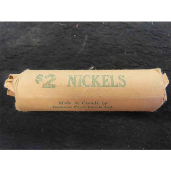 Roll of Canadian 1966 Nickels