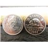 Image 2 : Roll of Canadian 1966 Nickels