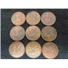 Image 2 : 11 Canadian 1960 and 61 Pennies