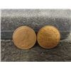 Image 2 : 4 Canadian 1920 Pennies + 1920 Large Cent