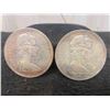 Image 2 : 2 Canadian 1966 Silver Dollar