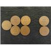 Image 1 : 7 Candian Pennies 1935 and 1936