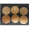 Image 2 : 6 Canadian Pennies 1932 and 1933