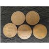 Image 1 : 5 Canadian Pennies 1929 and 1928
