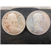 Image 2 : 2 Canadian Silver Dollars 1966