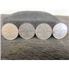 Image 1 : 4 Canadian Nickels 1930,31,34,34