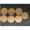 Image 1 : 7 Canadian Pennies 1936 and 1938