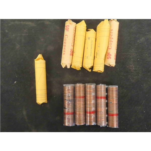 11 Rolls of Canadian Pennies