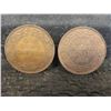 Image 2 : 5 Canadian Large Pennies 1913,15,15,16,17
