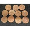 Image 1 : 11 Canadian Pennies 1958 and 1959 