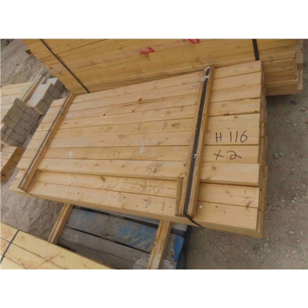 (89) Boards : (58) 2'' x 4'' x 6ft , (31) 2'' x 4'' x 6ft 