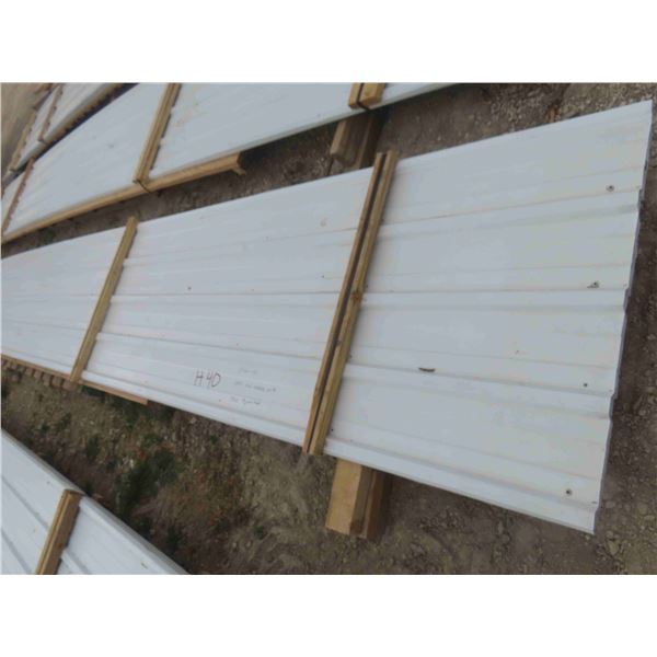 (20) Sheets Steel Cladding (White) 31ft Long,