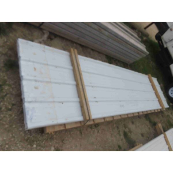 (21) Sheets Steel Cladding (White) 17ft-03'' 