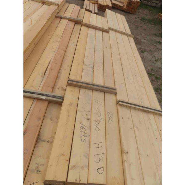 (16) Boards 2'' x 16'' x 16ft 