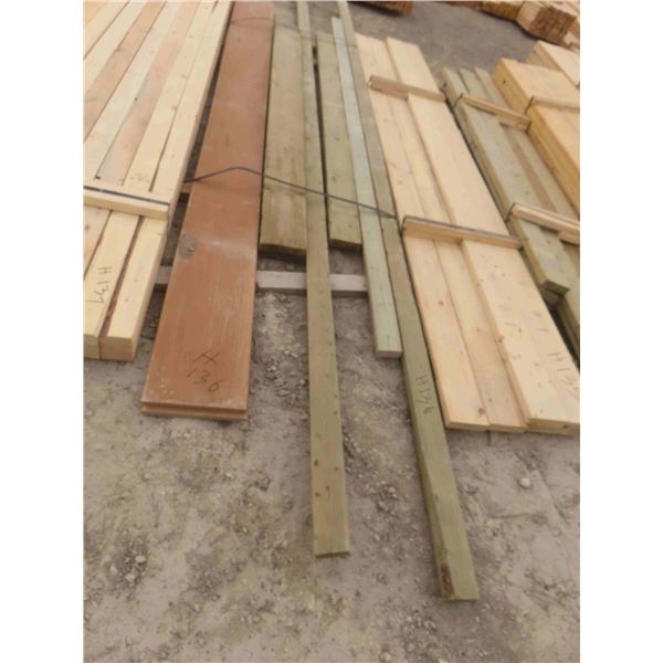 (8) Mixed Treated Boards 2'' x 4'' , 2'' x 6'' , 