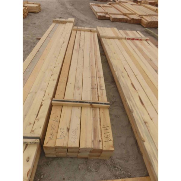 (30) Boards 2'' x 4'' x 9ft06'' 
